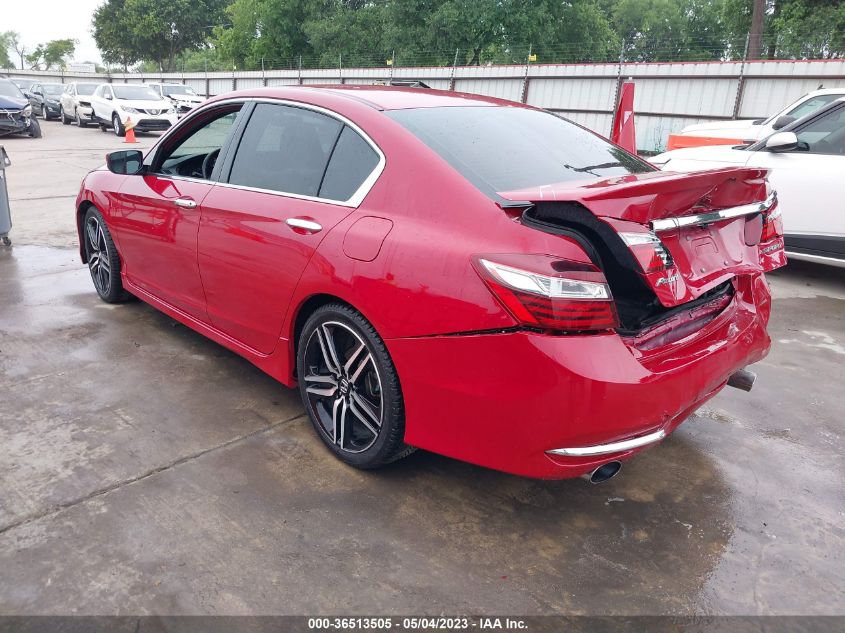 2017 HONDA ACCORD SEDAN SPORT - 1HGCR2F52HA064310