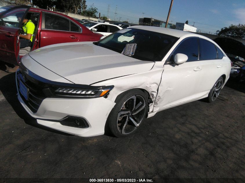 2021 HONDA ACCORD SEDAN SPORT SE - 1HGCV1F49MA005505