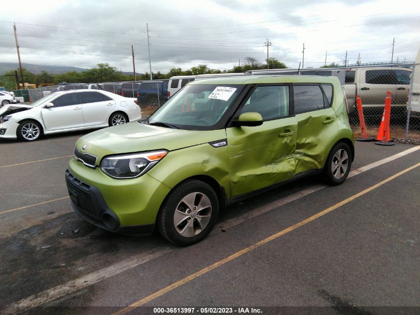 2016 KIA SOUL BASE - KNDJN2A24G7866643
