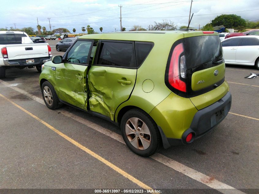 2016 KIA SOUL BASE - KNDJN2A24G7866643