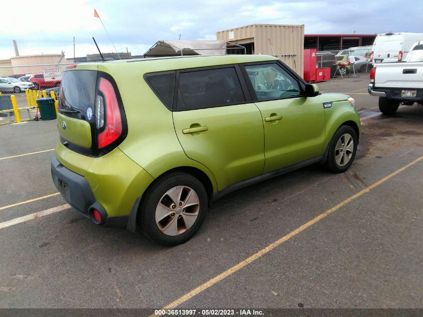 2016 KIA SOUL BASE - KNDJN2A24G7866643