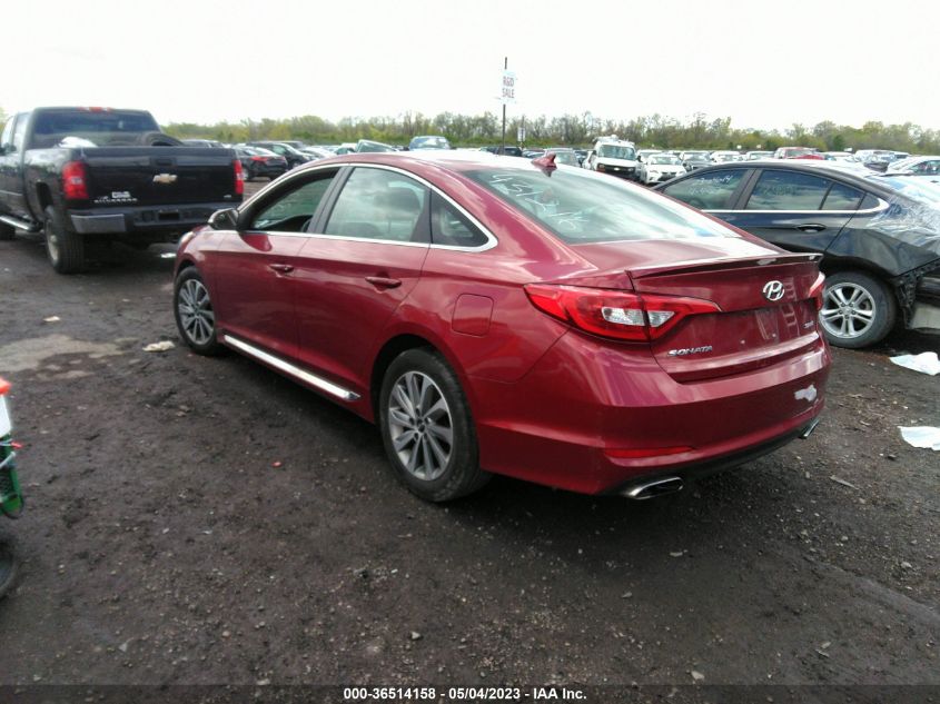 2016 HYUNDAI SONATA 2.4L SPORT - 5NPE34AF0GH431216