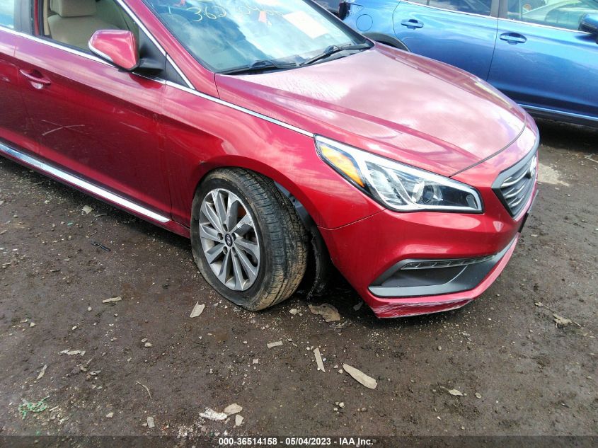 2016 HYUNDAI SONATA 2.4L SPORT - 5NPE34AF0GH431216