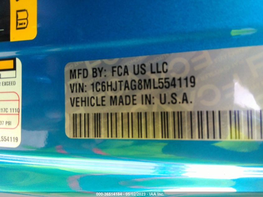 2021 JEEP GLADIATOR TEXAS TRAIL - 1C6HJTAG8ML554119