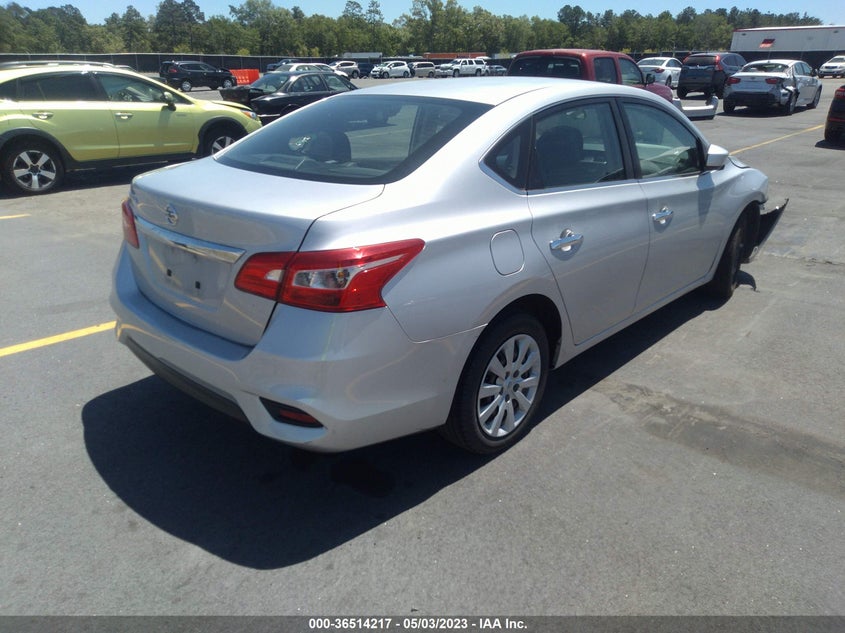 VIN 3N1AB7AP4KY350939 2019 NISSAN SENTRA S