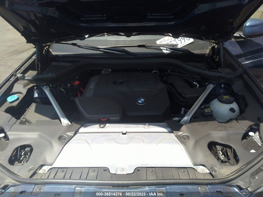 2022 BMW X3 SDRIVE30I - 5UX43DP04N9M82639