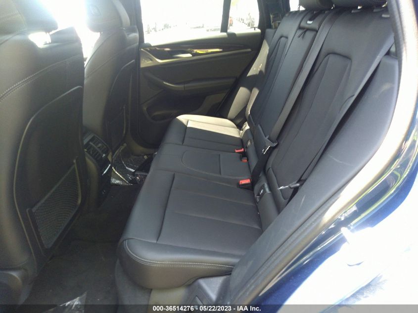 2022 BMW X3 SDRIVE30I - 5UX43DP04N9M82639