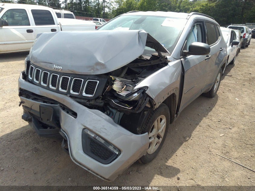 VIN 3C4NJCAB7JT102369 2018 JEEP COMPASS SPORT