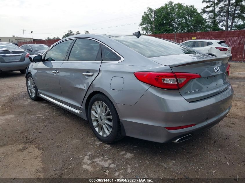 2015 HYUNDAI SONATA 2.4L LIMITED - 5NPE34AF0FH209211