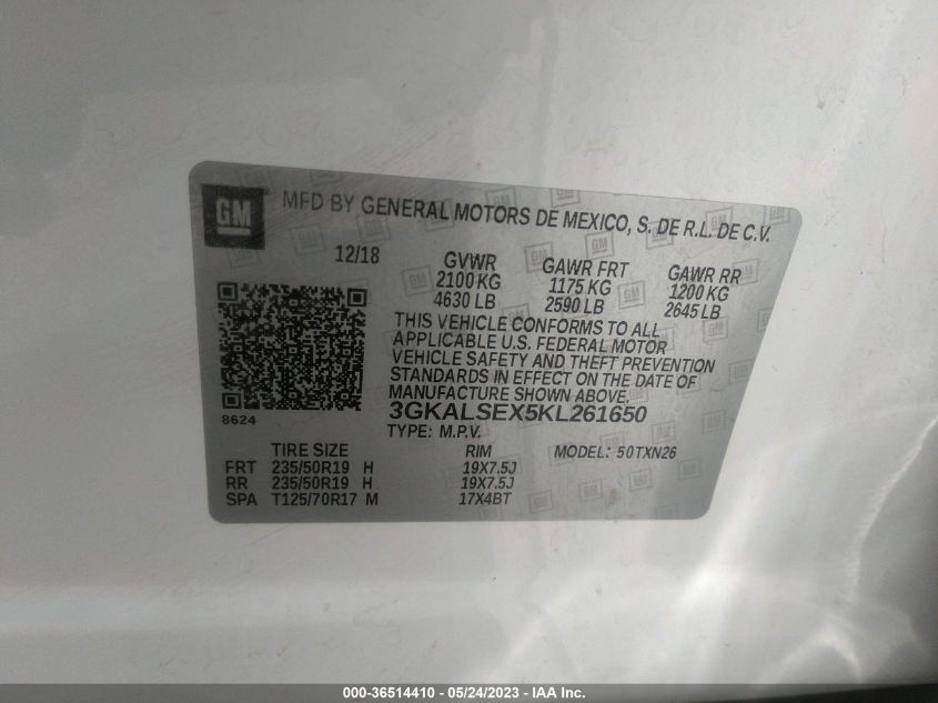2019 GMC TERRAIN DENALI - 3GKALSEX5KL261650