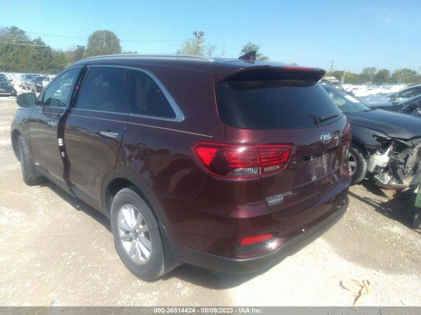 2019 KIA SORENTO LX V6 - 5XYPGDA51KG476668