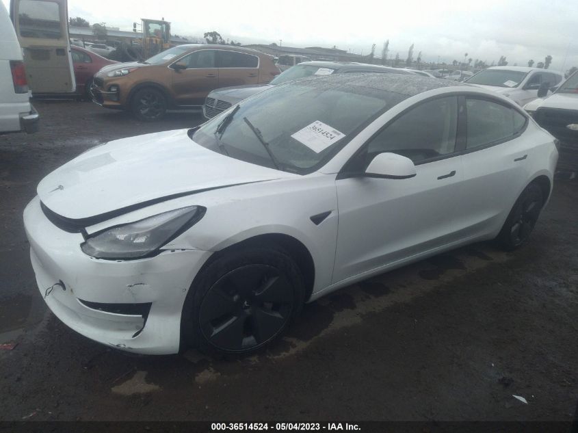 2022 TESLA MODEL 3 - 5YJ3E1EA8NF242162