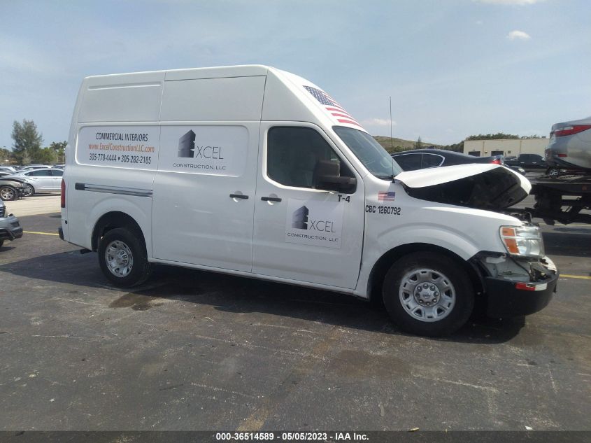 2018 NISSAN NV CARGO SV - 1N6BF0LY3JN811673