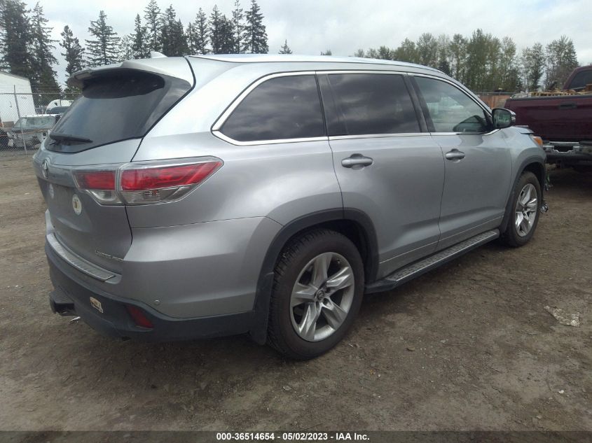 2016 TOYOTA HIGHLANDER LIMITED - 5TDDKRFH9GS298357