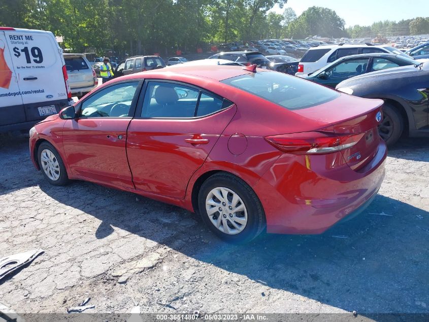 2017 HYUNDAI ELANTRA SE - 5NPD74LF0HH197898