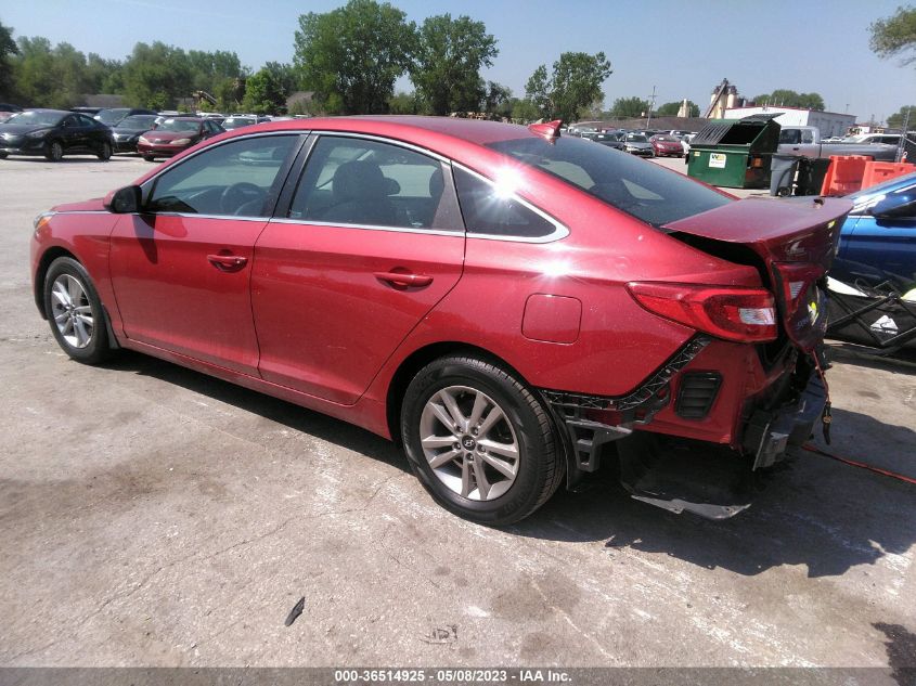 2017 HYUNDAI SONATA SE - 5NPE24AF4HH489267