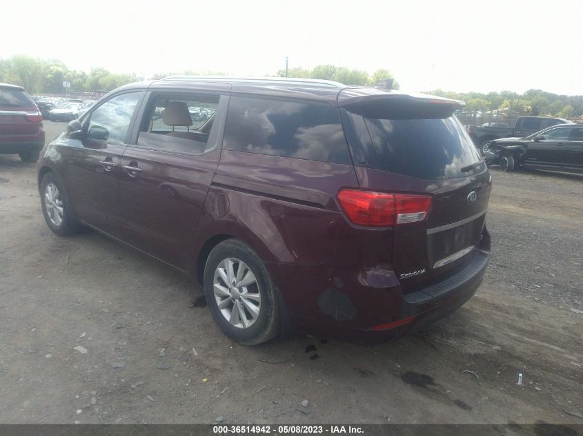 2016 KIA SEDONA LX - KNDMB5C16G6192884