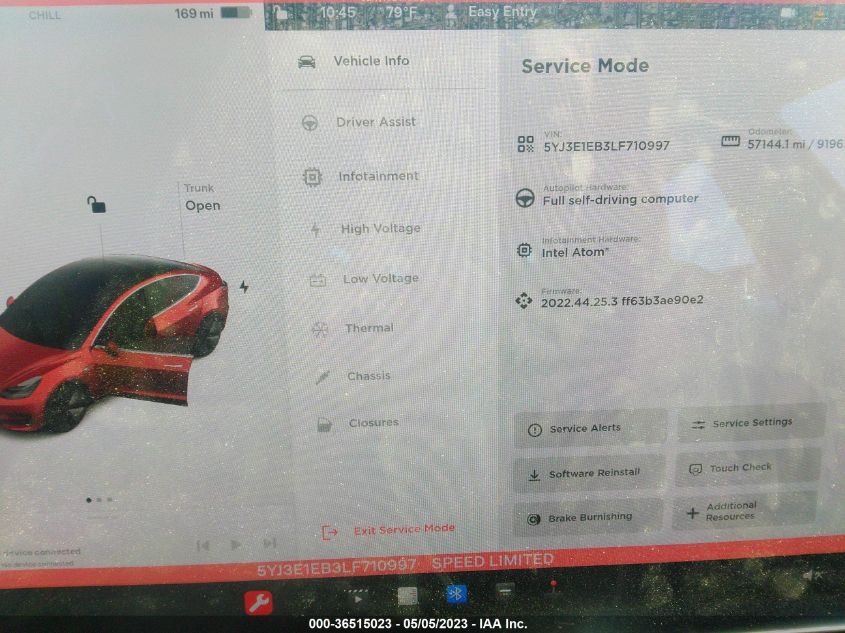 2020 TESLA MODEL 3 LONG RANGE - 5YJ3E1EB3LF710997