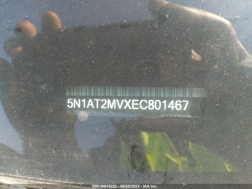 2014 NISSAN ROGUE SV - 5N1AT2MVXEC801467