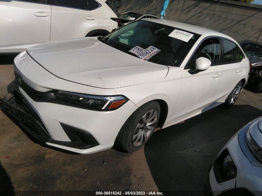2022 HONDA CIVIC SEDAN LX - 2HGFE2F23NH545856