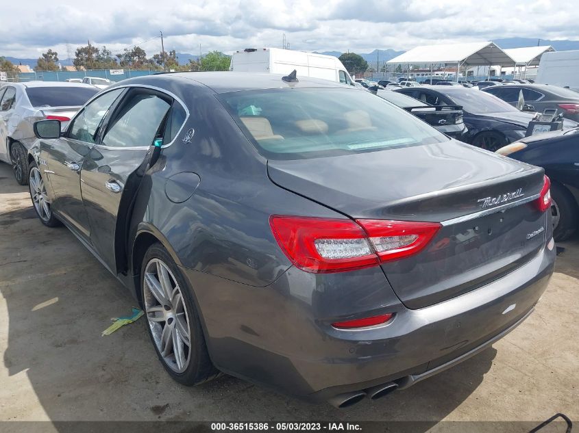 2016 MASERATI QUATTROPORTE S ZAM56RPA4G1189808
