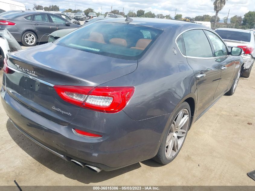 2016 MASERATI QUATTROPORTE S ZAM56RPA4G1189808