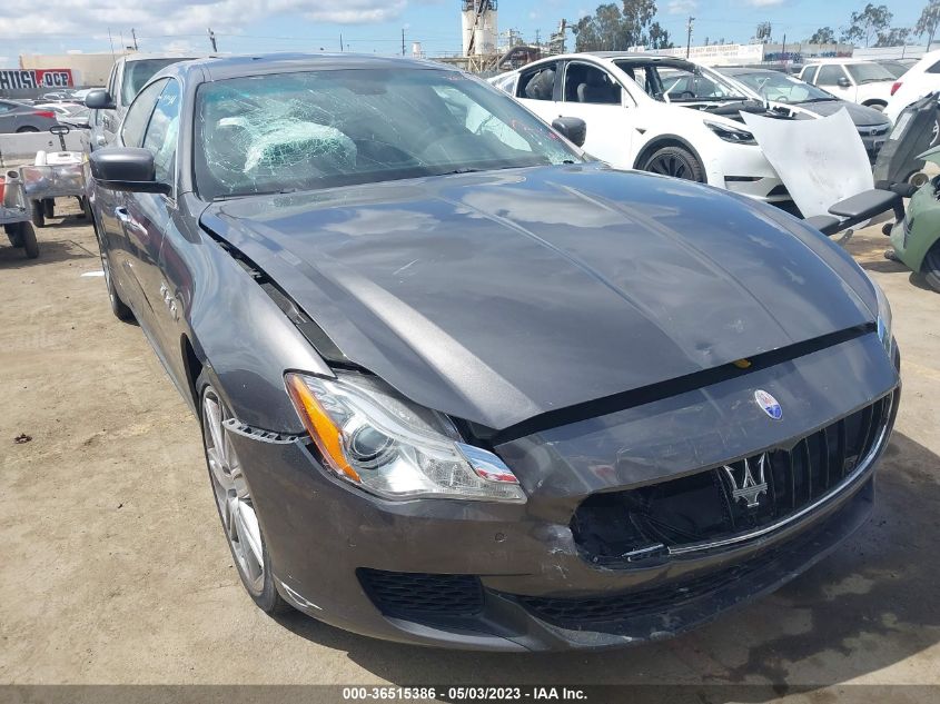 2016 MASERATI QUATTROPORTE S ZAM56RPA4G1189808