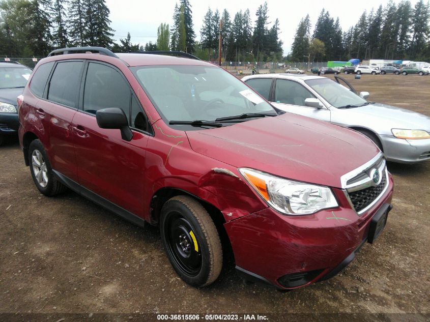 2016 SUBARU FORESTER 2.5I - JF2SJABC8GH555018