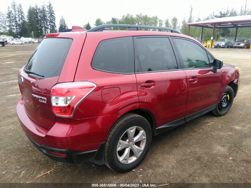2016 SUBARU FORESTER 2.5I - JF2SJABC8GH555018