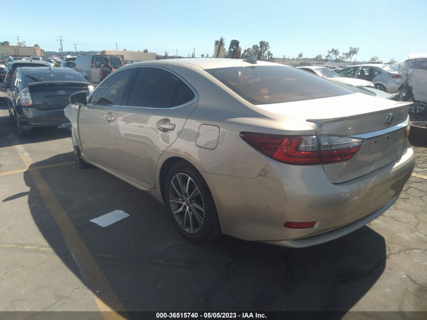 2016 LEXUS ES 300H HYBRID - JTHBW1GG8G2109724