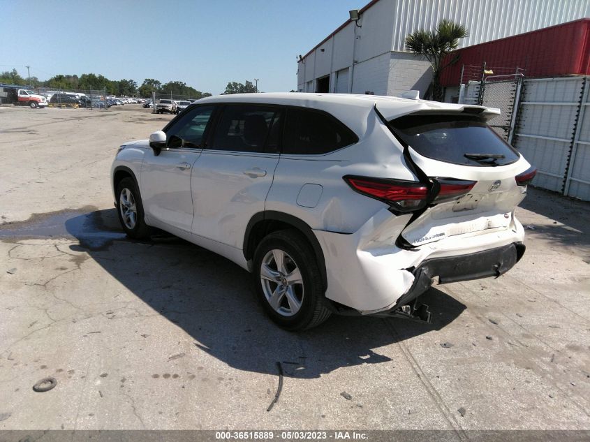 2020 TOYOTA HIGHLANDER L - 5TDCZRAH0LS509163