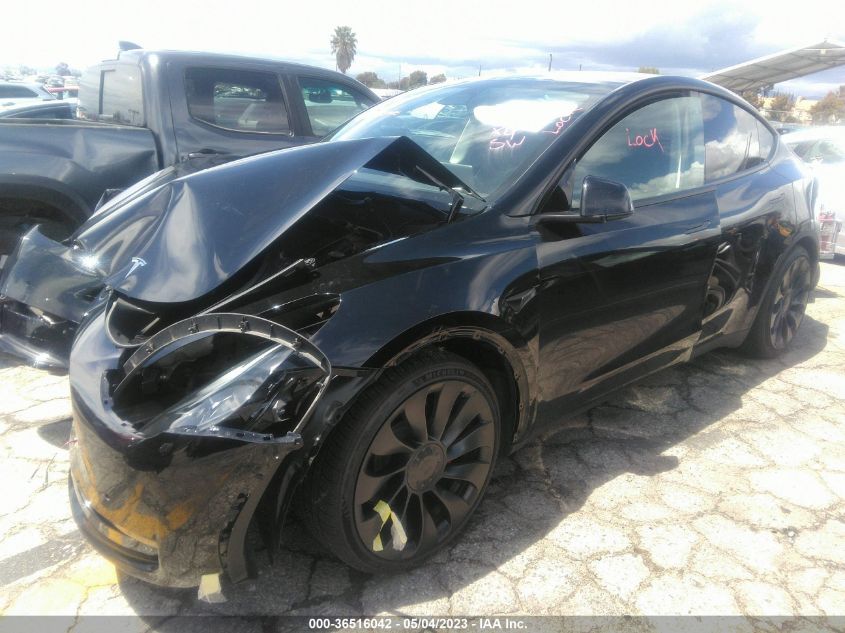 2022 TESLA MODEL Y PERFORMANCE - 7SAYGDEF2NF543946