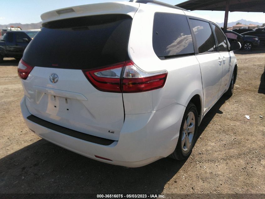 2017 TOYOTA SIENNA LE - 5TDKZ3DC5HS819874