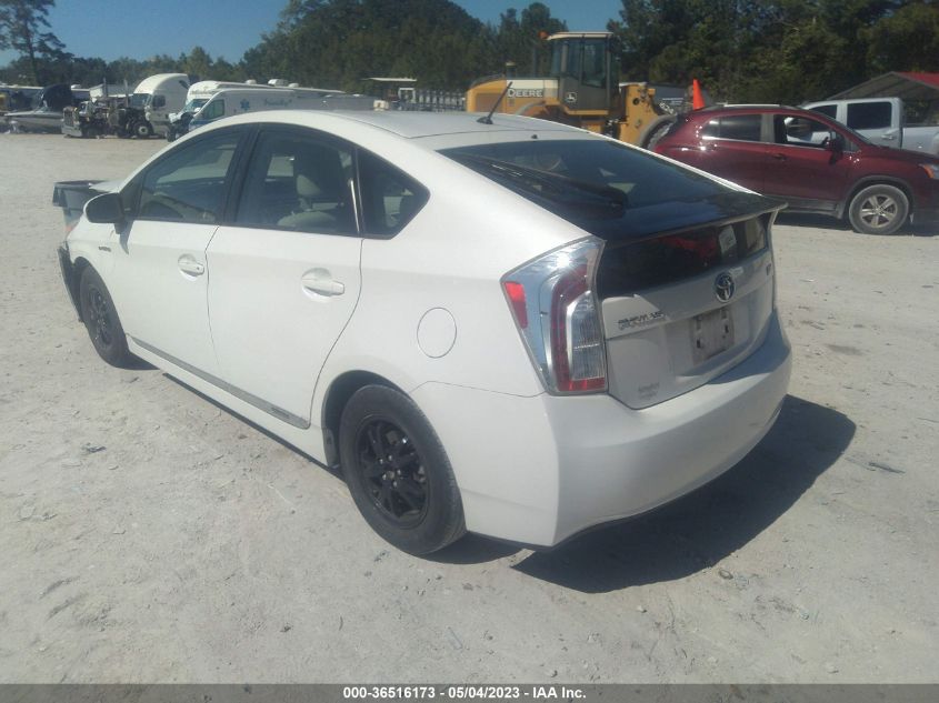 2013 TOYOTA PRIUS ONE/TWO/THREE/FOUR/FIVE - JTDKN3DU8D5560107