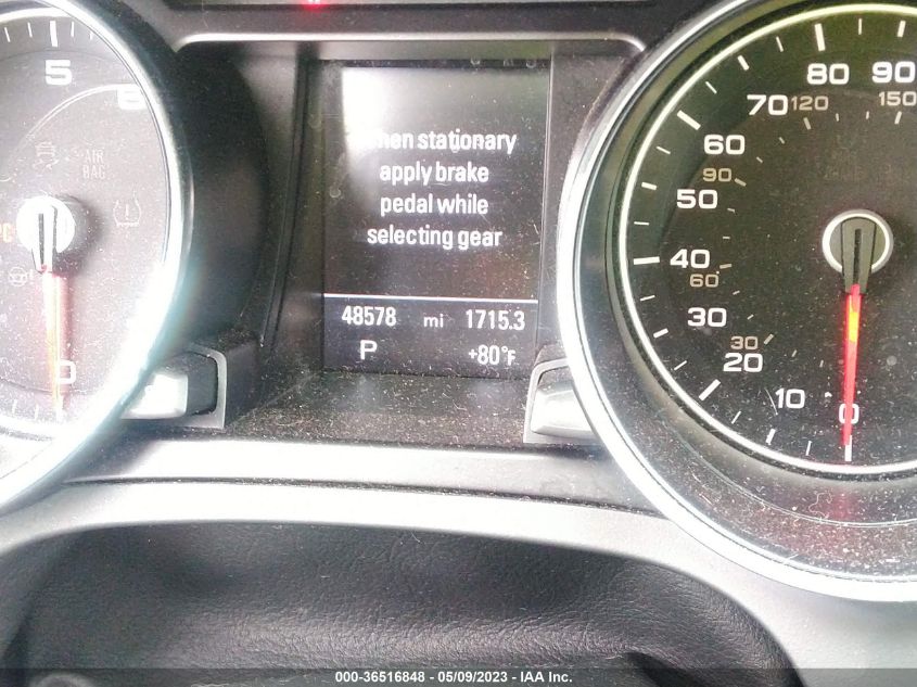 2013 AUDI A5 PREMIUM PLUS - WAULFAFR8DA071516