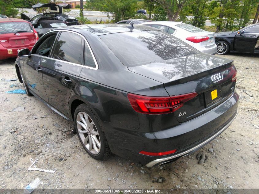 WAUENAF47KA004886 | 2019 AUDI A4