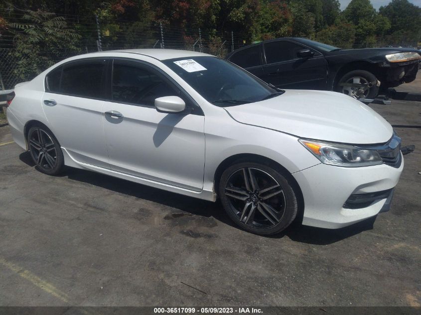2017 HONDA ACCORD SEDAN SPORT - 1HGCR2F54HA038405