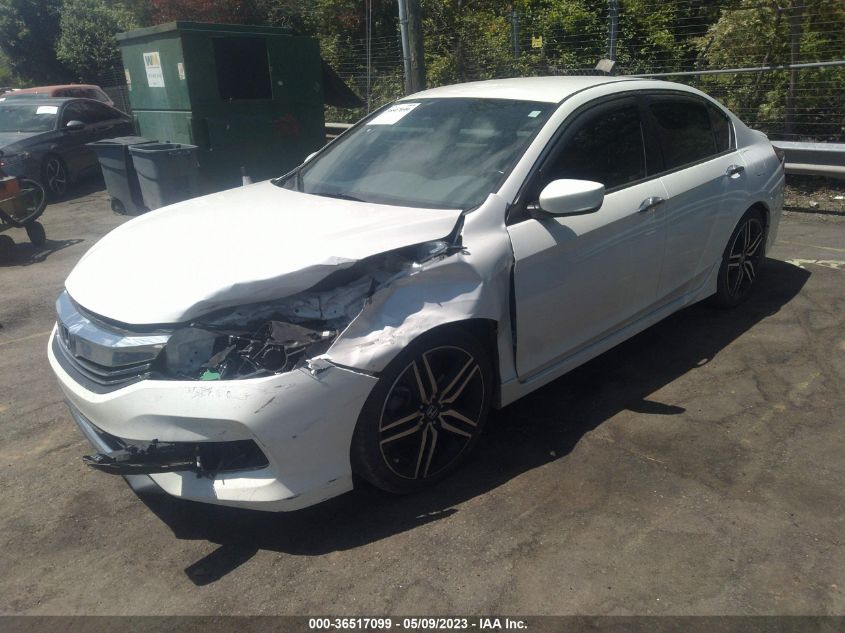 2017 HONDA ACCORD SEDAN SPORT - 1HGCR2F54HA038405