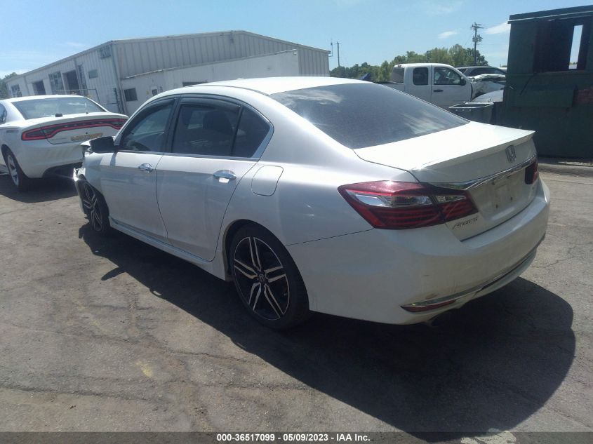 2017 HONDA ACCORD SEDAN SPORT - 1HGCR2F54HA038405