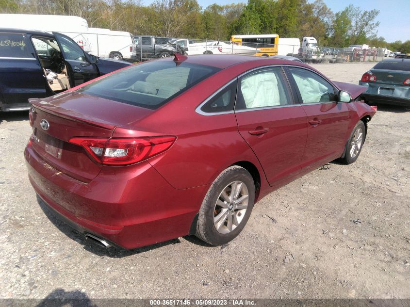 2015 HYUNDAI SONATA 2.4L SE - 5NPE24AF3FH224921