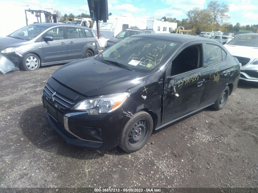 VIN ML32FUFJ7MHF06002 2021 MITSUBISHI MIRAGE G4 ES/LE/CARBONITE EDITION