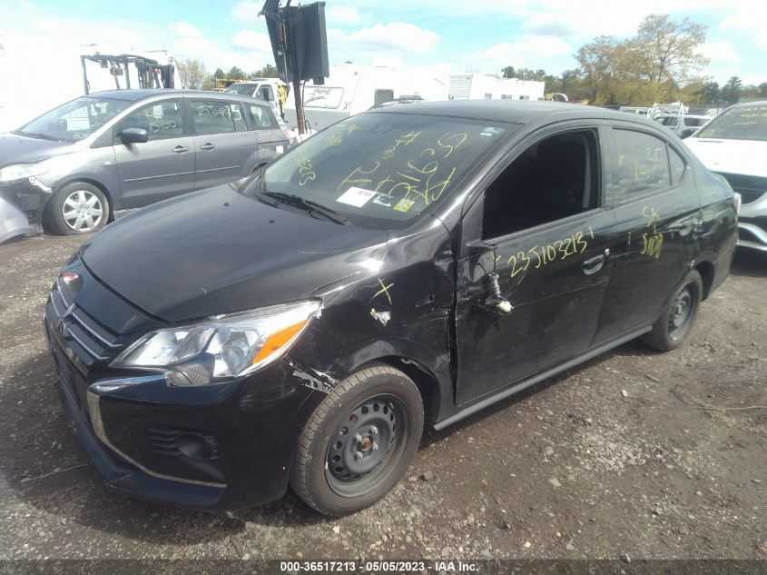 VIN ML32FUFJ7MHF06002 2021 MITSUBISHI MIRAGE G4 ES/LE/CARBONITE EDITION