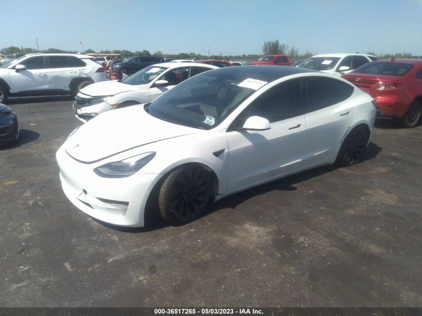 2022 TESLA MODEL 3 PERFORMANCE - 5YJ3E1EC2NF109740