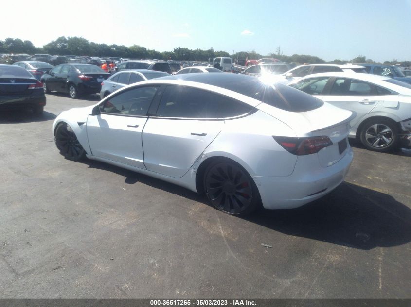 2022 TESLA MODEL 3 PERFORMANCE - 5YJ3E1EC2NF109740