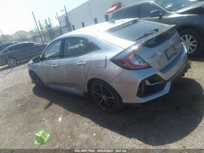2021 HONDA CIVIC HATCHBACK SPORT - SHHFK7H49MU213992