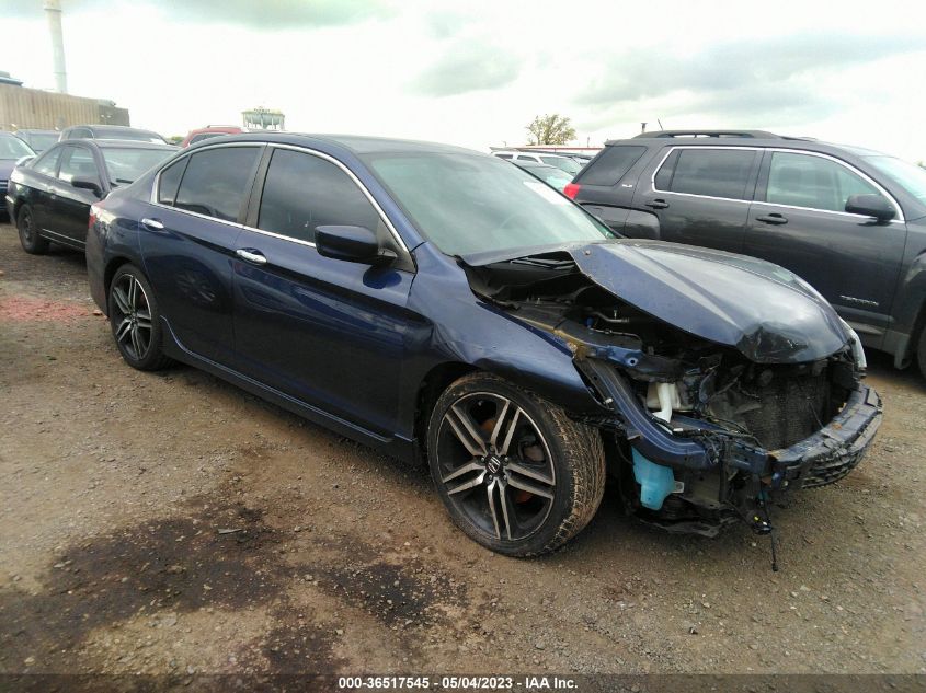 2016 HONDA ACCORD SEDAN SPORT - 1HGCR2F50GA079337