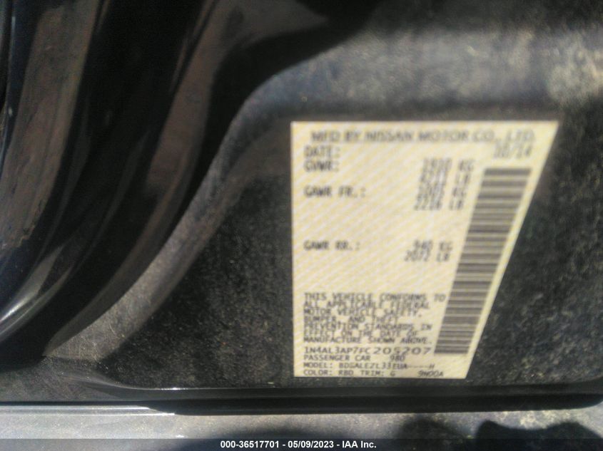 2015 NISSAN ALTIMA 2.5 S - 1N4AL3AP7FC205207