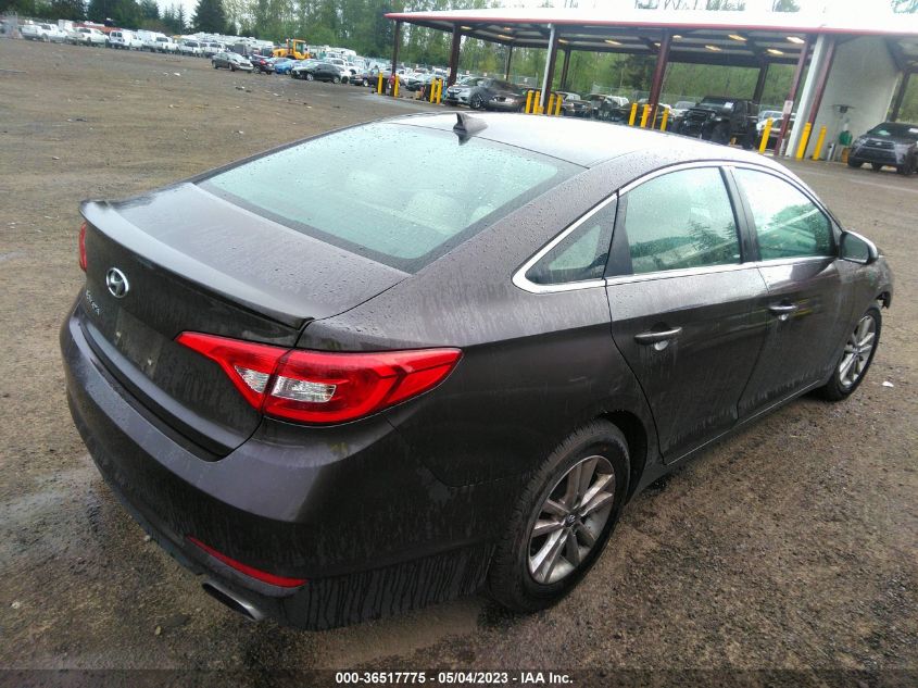 2015 HYUNDAI SONATA 2.4L SE - 5NPE24AF3FH114998