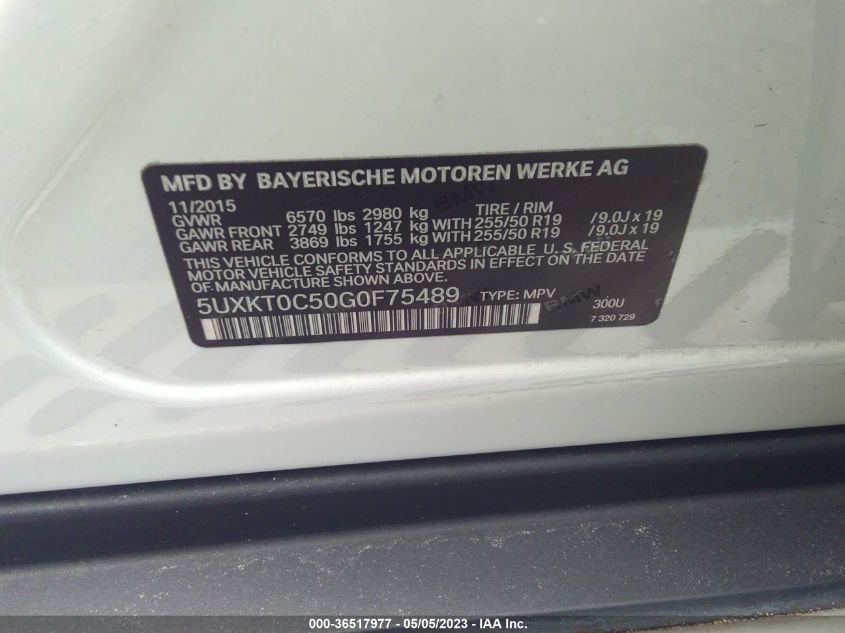 2016 BMW X5 EDRIVE XDRIVE40E - 5UXKT0C50G0F75489