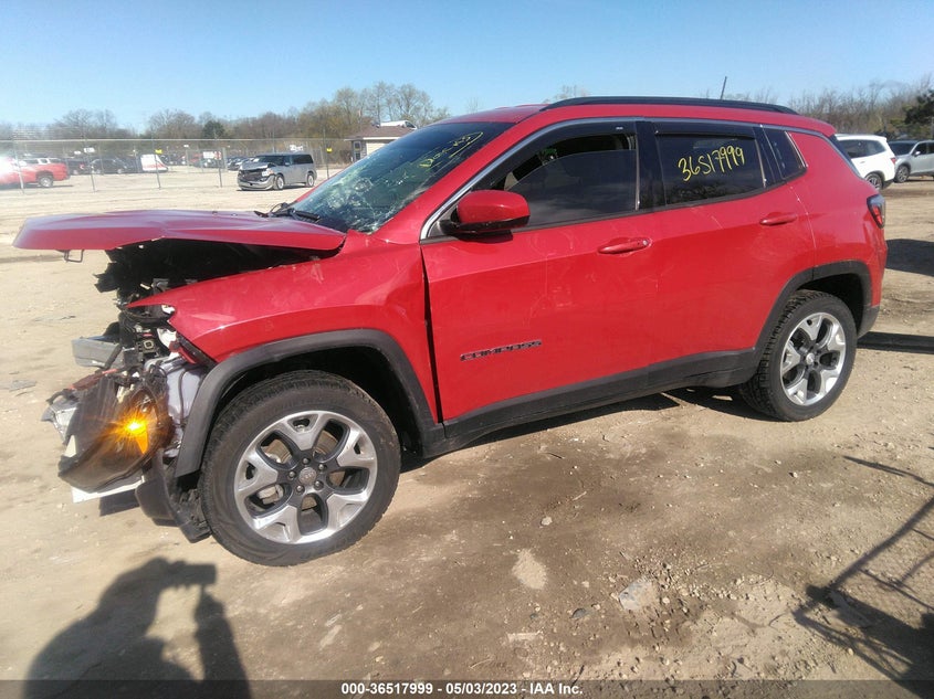 VIN 3C4NJDBB4LT215820 2020 JEEP COMPASS LATITUDE
